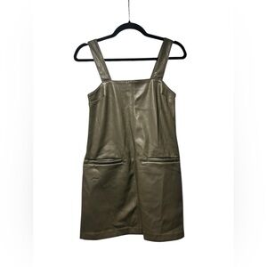 NWOT - ABERCROMBIE AND FITCH VEGAN LEATHER SHIFT DRESS - SZ XXSMALL PETITE